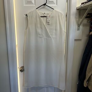 Uniqlo Sleeveless Cream Dress